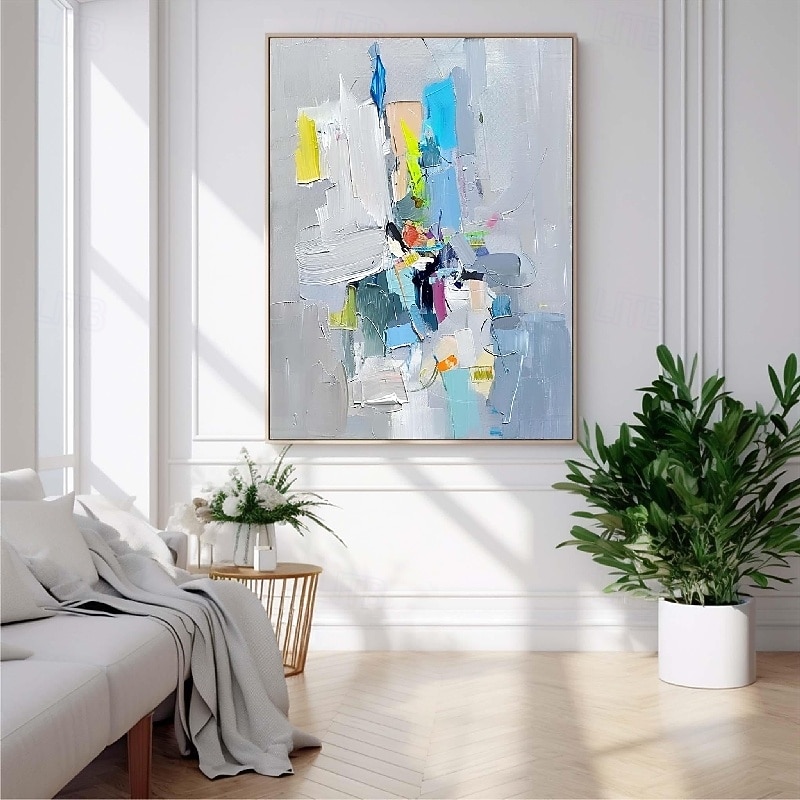 Abstract painting Handmade Modern colorful pattle knife oil painting Hand Painted Wall Art Abstract Paintings On Canvas Acrylic Sea oil painting Wall Art Ocean Fine Art oil painting fro bedroom art3