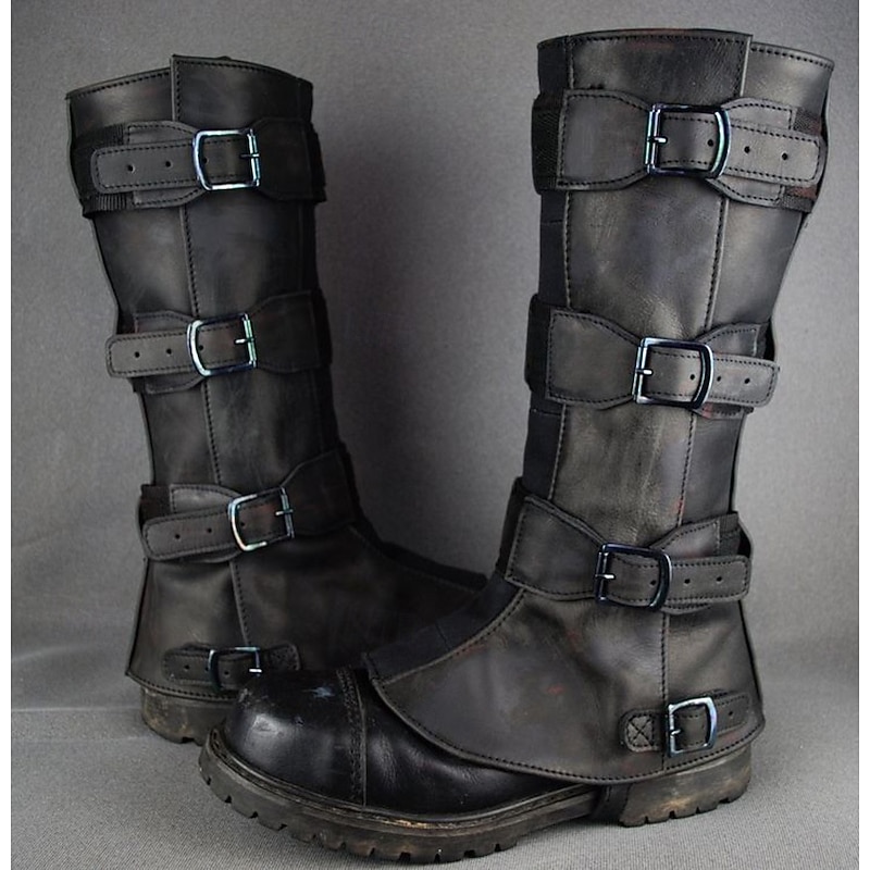 Retro Vintage Medieval Masquerade Gaiters Shoe Cover Fancy Dress Men's Unisex Pirate Steampunk Carnival Masquerade Performance Party Stage Adults' Shoe Cover2