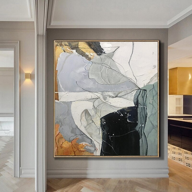 Handmade Abstract oil painting handpainted Wabi sabi Wall Art  Beige Abstract Painting on Canvas handmade oil painting A Pair Beige Texture Wall Art Neutral Abstract Wall Art Boho Wal Decor3