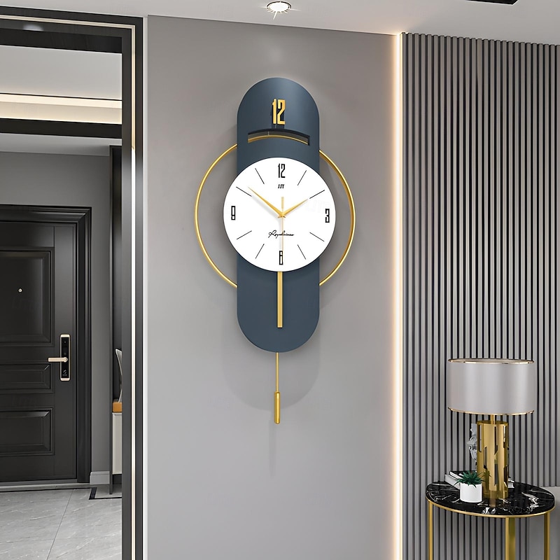 Wall Clock Quartz Silent Suspension Full Size Pendulum Electronic Wall Clock Bedroom Home Silent Wall Clock Wall Clock4