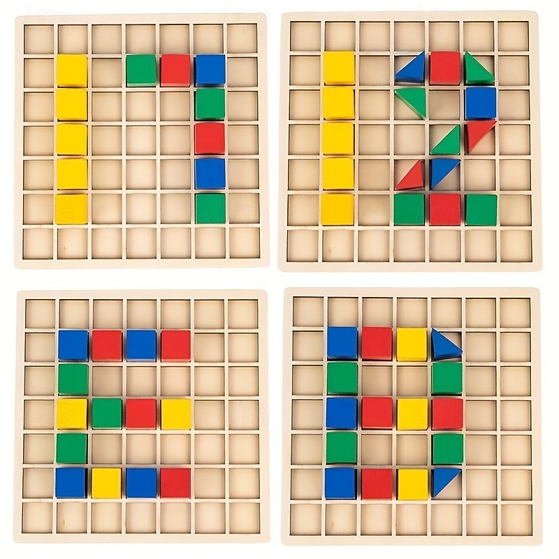 Wooden Creative Building Blocks - Develops Intellectual Skills Fosters Early Education Perfect as Halloween and Christmas Gift for Kids4