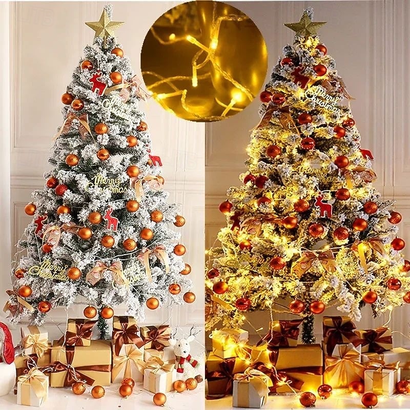 Christmas LED Fairy String Lights 10m/20m 100/200 LEDs Indoor/Outdoor Garden Garland Lights for Christmas New Year, Wedding, Holiday Party Decor 220V EU Plug4