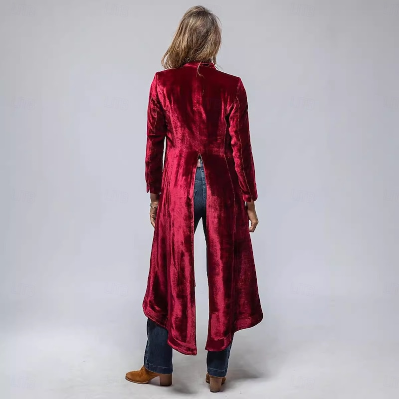 Retro Vintage Western 1980s Coat Jacket Velvet Blazer Fancy Dress Women's Masquerade Casual Pride Parade Pride Month Adults' Coat3
