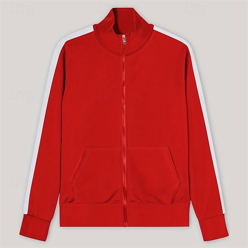 Men's Tracksuit Jogging Suit Drawstring Pocket Color Block Jacket and Sweatpants Athletic Clothing Set Spring Black Yellow Gym Workout Jogging Running Soft Breathable Long Sleeve Sport Activewear3