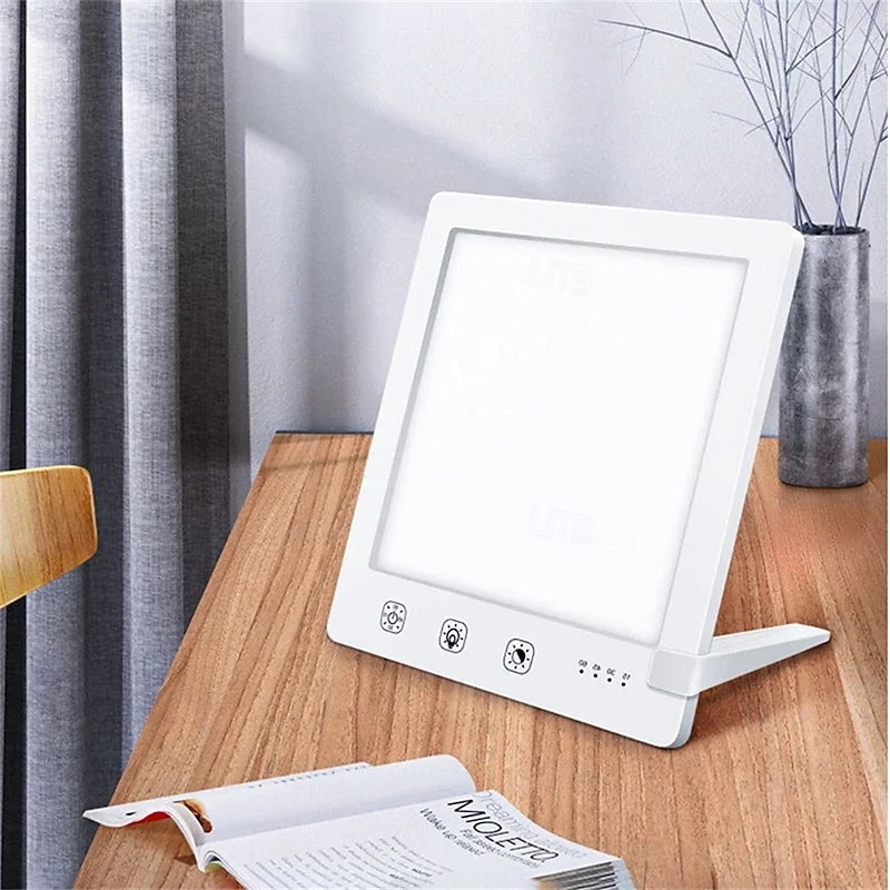 SAD Light Therapy Lamp 10000 Lux UV-free LED Night Light Portable 3000-6500K Touch Control 3 Modes Brightness Adjustable Light Therapy Lamp - Main Image
