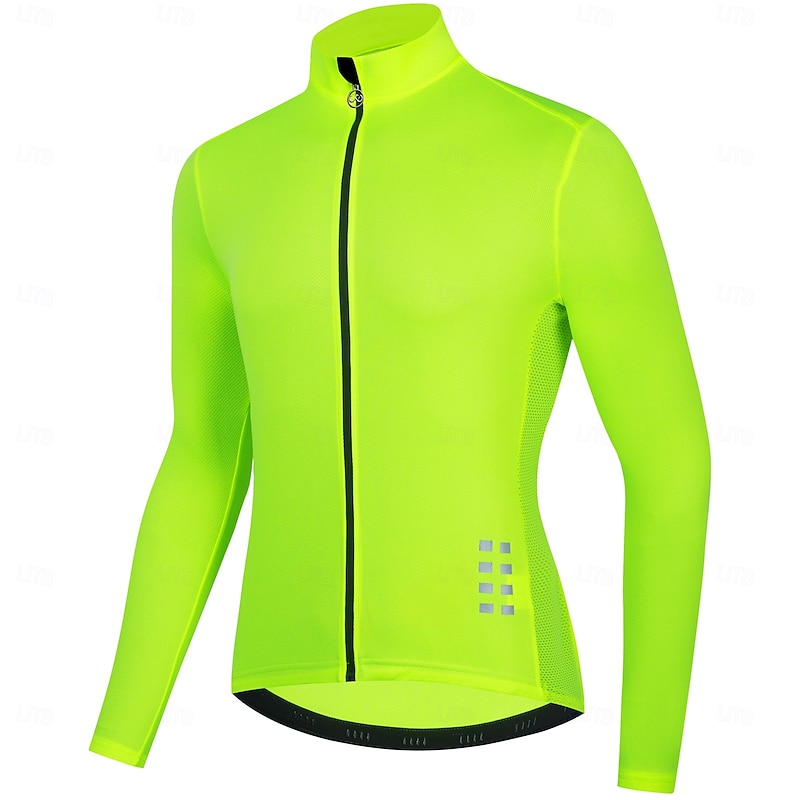 WOSAWE Spring and Autumn Men's Cycling Long Sleeve Top Quick Dry Breathable Moisture Transferring Sports Top Cycling Jersey BL248