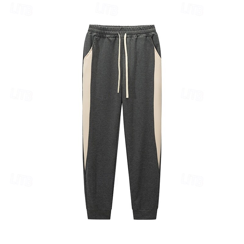 Men's Athletic Pants Sweatpants Joggers Trousers Pocket Drawstring Elastic Waist Color Block Comfort Sports Outdoor Daily Fashion Casual Black Blue Micro-elastic2
