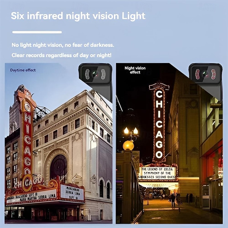 4K with WiFi HD Infrared Night Vision Law Enforcement Instrument Mini Camera Car DVR with TF Card4