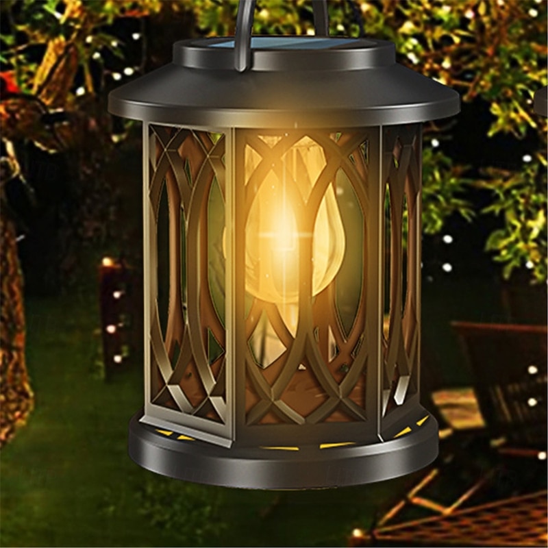Solar Palace Lantern, Retro Outdoor Hanging Light, Solar Outdoor Garden Courtyard Landscape Lamp for Garden & Courtyard Decoration4