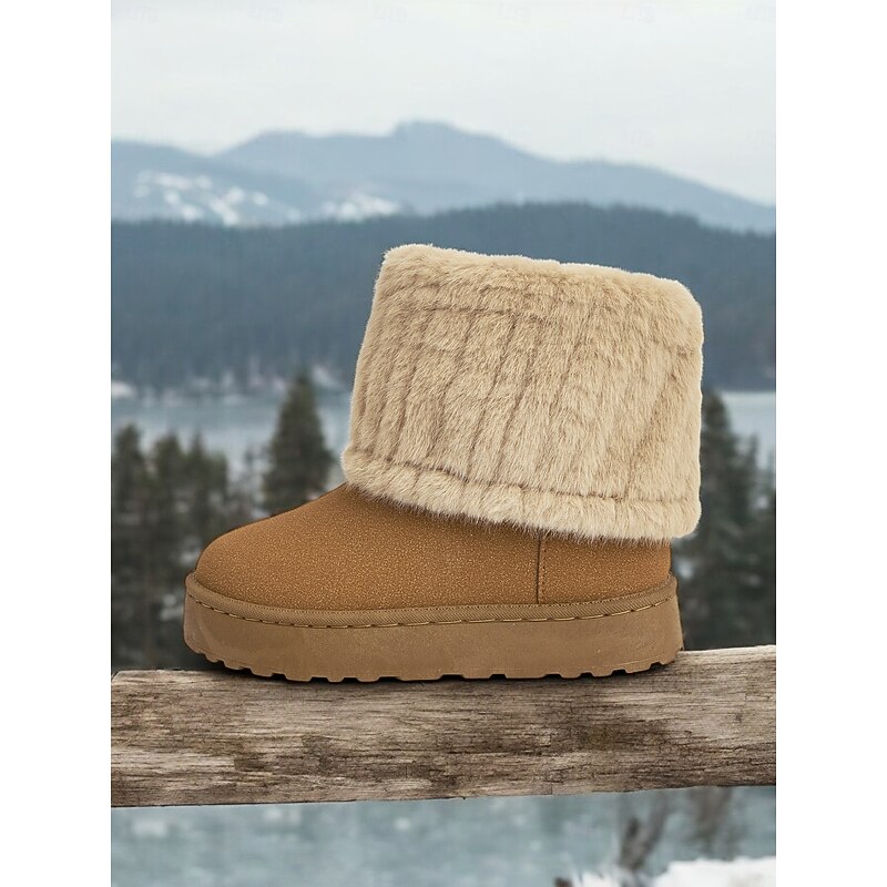 Women's Faux Fur-Lined Winter Boots – Cozy Warmth and Style with Plush Cuff and Non-Slip Sole, Ideal for Cold Weather Outings3