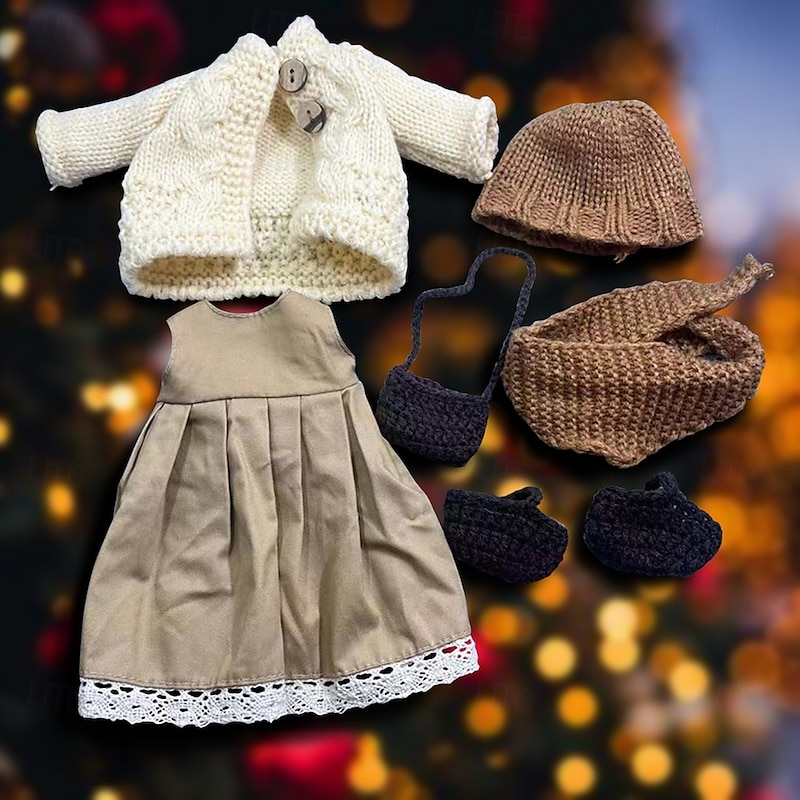 Waldorf Doll Change Clothes Material Bag Personality Set Waldorf Handmade Muppet Doll for Christmas Gifts - Main Image