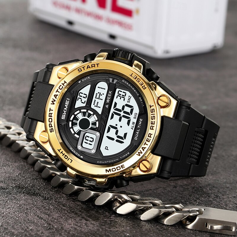 SKMEI Army Watch Mens Sports Digital Watches Fashion Luminous Waterproof Clock Military Electronic Wristwatches3