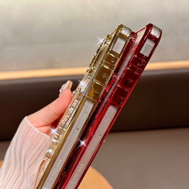 Phone Case For iPhone 17 Pro Max 17 Air 16 15 14 Pro Max Plus 13 12 11 Pro Max Back Cover Bling Glitter Shiny Shockproof Retro TPU Silicone3