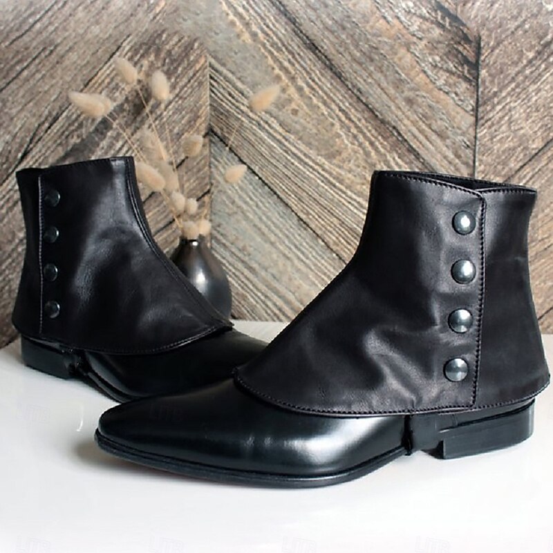 Retro Vintage Medieval Renaissance Armor Leg Garter Gaiters Fancy Dress Men's Unisex Pirate Royal Steampunk Halloween Carnival Masquerade Performance Party / Evening Masquerade Adults' Shoes