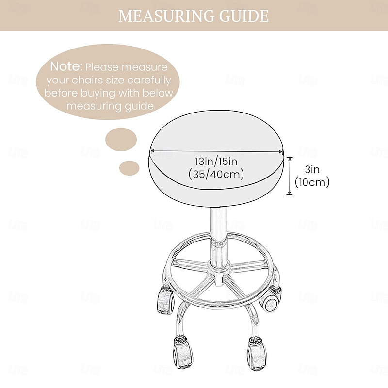 100% Waterproof Round Stool Seat Cushion Leather Soft Cushion Restaurant Chair Card Seat Round Stool Bar Counter Round Chair Cushion2