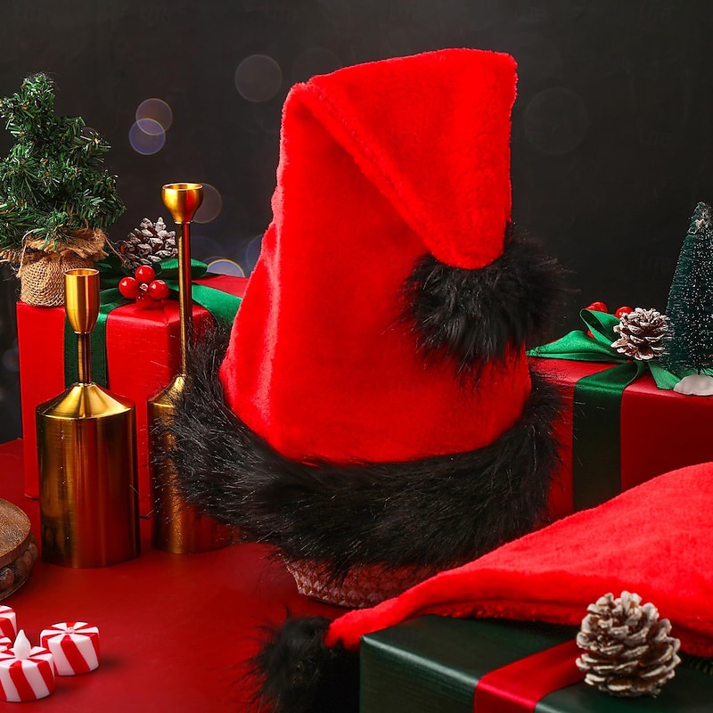 2 PCS Santa Claus Christmas Hat Men's Women's Christmas New Year Christmas Eve Christmas Hat4