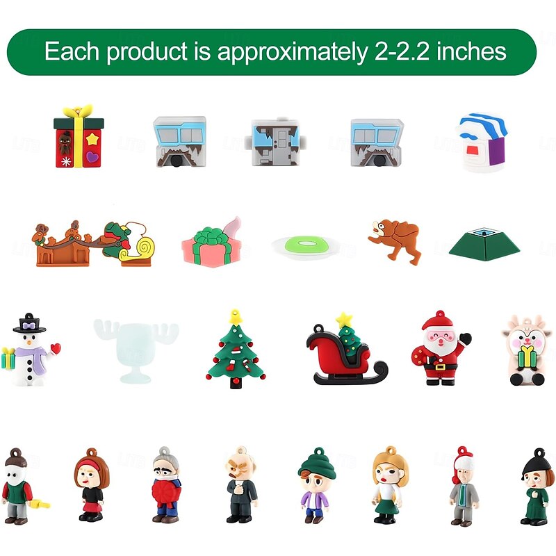 Christmas Advent Calendar 2025, National Lampoon Advent Calendar 2025, 24 Individually Little People, Enjoy 24 Days of Countdown Gift3