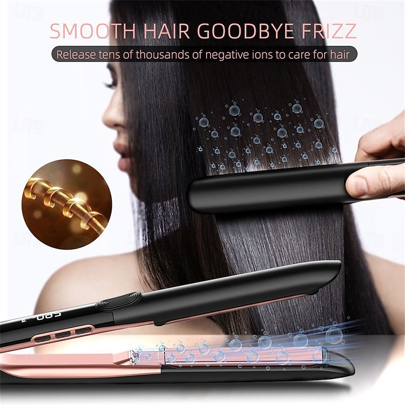 Hair Straightener Straightener and Curler 2in1 Fast Heating High Heat Adjustable Temperature Healthy Styling Tool3