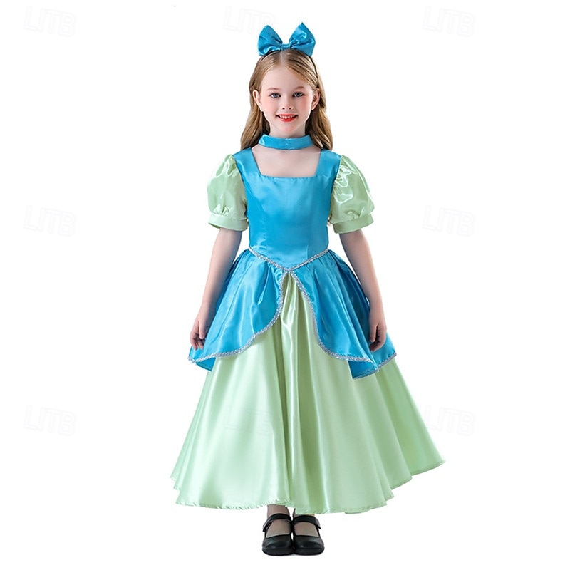 Princess Halloween Masquerade Carnival Costume Kid's Girls' Performance Halloween Easy Halloween Costumes Dress Up4