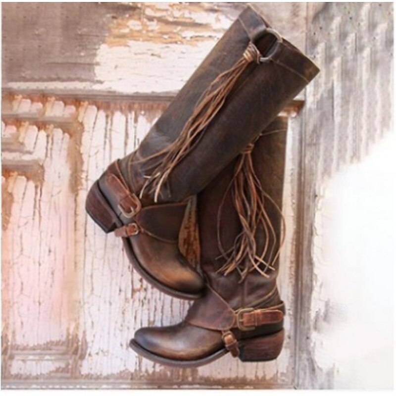 Retro Vintage Medieval Renaissance Shoes Western Boot Flat Jazz Boots Pirate Elven Solid Color Fancy Dress Men's Women's Pirate Halloween Carnival Masquerade Performance Casual Daily Adults' Shoes2