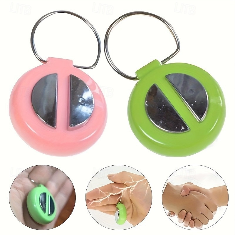 2 PACK Electric Shock Handshake Gag Toy Keychain - Safe and Durable Prank Item for Teens & Adults 14 Age Group - Perfect for April Fools' Day and Party Tricks4