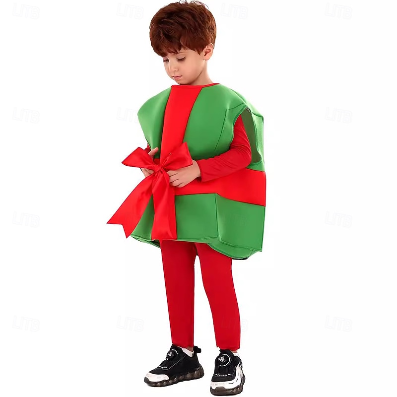Santa Claus Christmas Gift Christmas Costume Boys' Girls' Cosplay Costume Kid's Christmas Christmas Eve Christmas Party Vest4