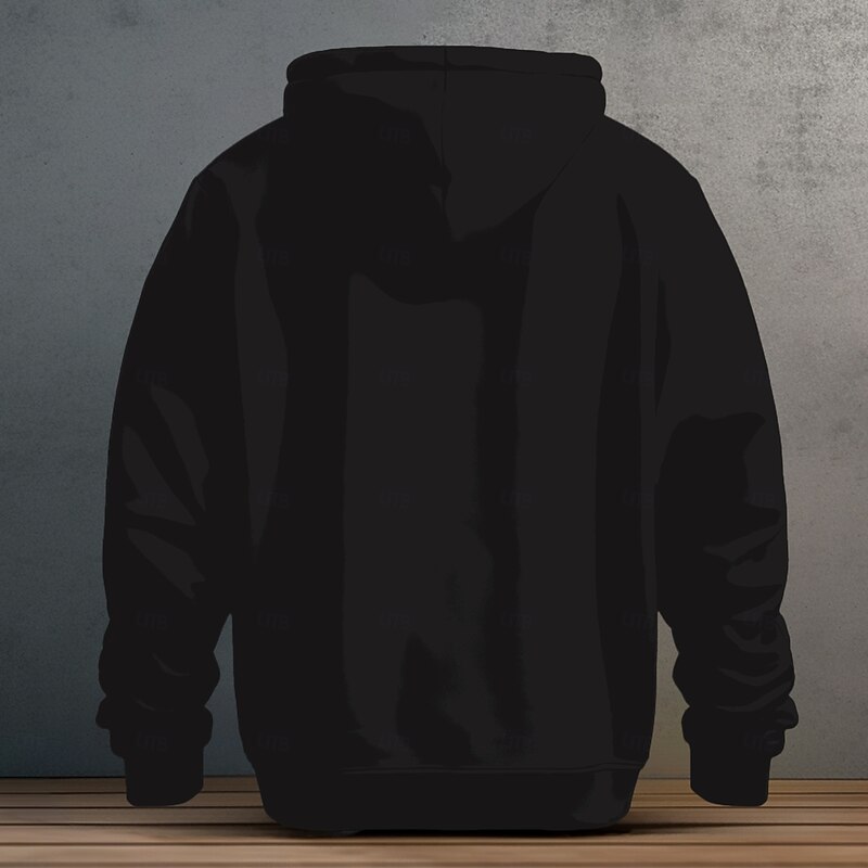 Men's Giraffe Hoodies Sweatshirt Fashion Cool Long Sleeve Crew Neck Party Holiday Streetwear Black Drawstring Fall Winter Designer3