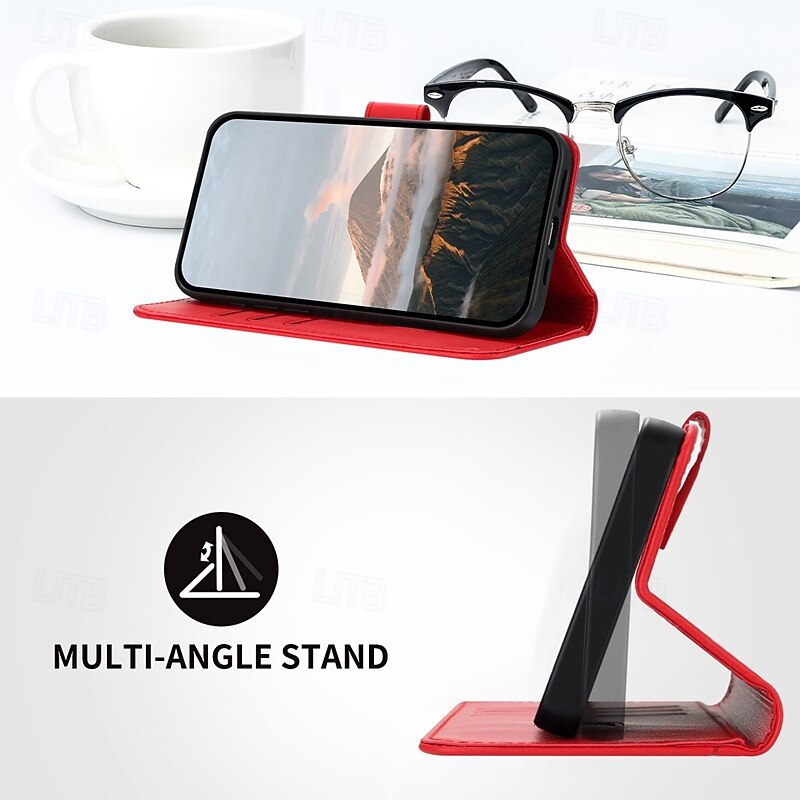 Phone Case For Pixel 9 Pro Pixel 9 Pro XL Pixel 8 Pro Pixel 8 Pixel 9 Pixel 7 Pixel 7 Pro Pixel 6 Pixel 6 Pro Flip Cover with Stand Holder with Wrist Strap Card Slot Retro TPU PU Leather3