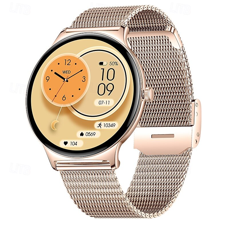 iMosi 1.43 inch AMOLED Smartwatch Fitness Running Watch Bluetooth Pedometer Call Reminder Activity Tracker Compatible with Android iOS Women Men Long Standby Hands-Free Calls Waterproof IP 674