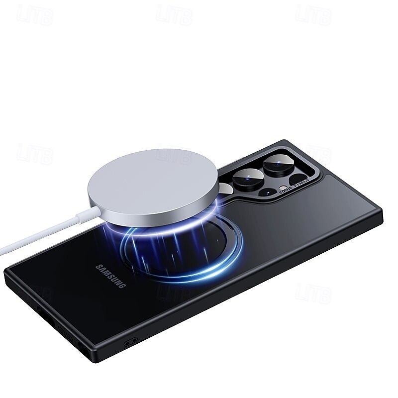 Phone Case For S25 S24 S23 Ultra Plus Wallet Case with Stand Holder Magnetic Support Wireless Charging Retro TPU Acrylic4