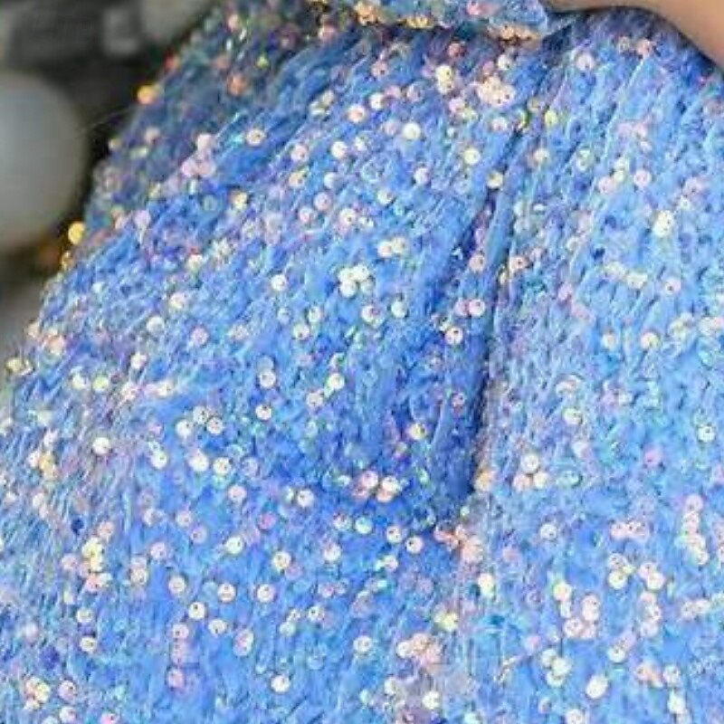 Kids Girls' Party Dress Solid Color Long Sleeve Performance Mesh Princess Sweet Mesh Mid-Calf Sheath Dress Tulle Dress Summer Spring Fall kids Wine Sky Blue4