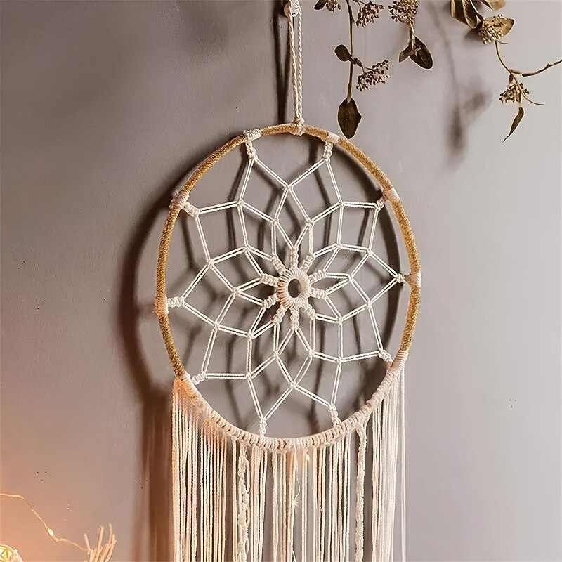 Wall Hanging Dream Catcher Woven Wall Dream Catcher Handmade Boho Dream Catcher Tassels Decoration Home Decoration Crafts3