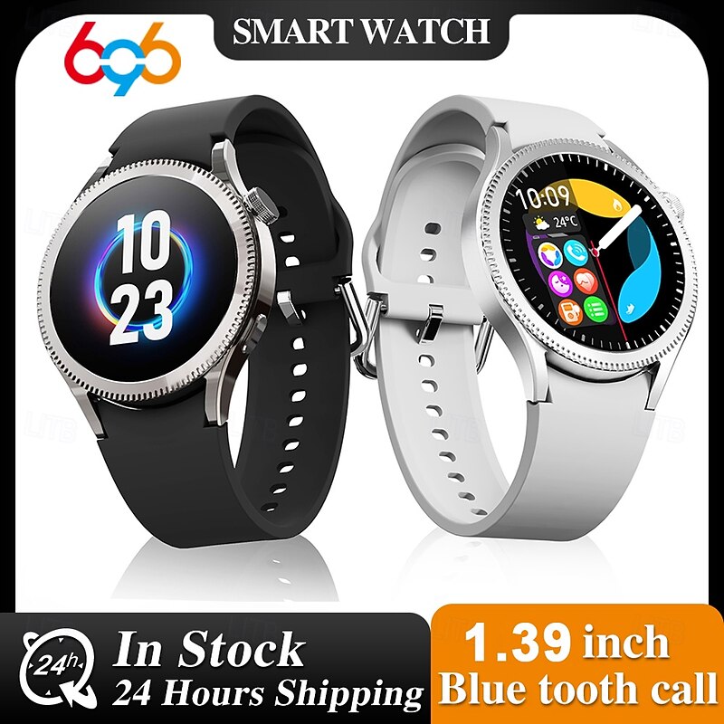 696 ZM34 Smart Watch 1.39 inch Smart Band Fitness Bracelet Bluetooth Pedometer Call Reminder Sleep Tracker Compatible with Android iOS Women Men Hands-Free Calls IP 67 40mm Watch Case2