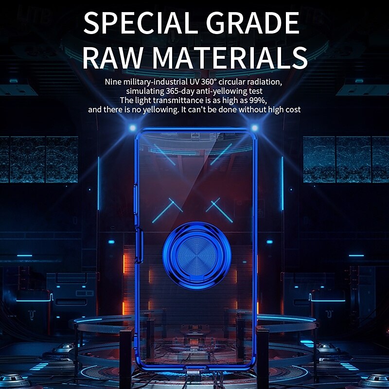 Phone Case For S25 S24 S23 Ultra Plus Back Cover Ring Holder Shockproof Retro TPU PC4