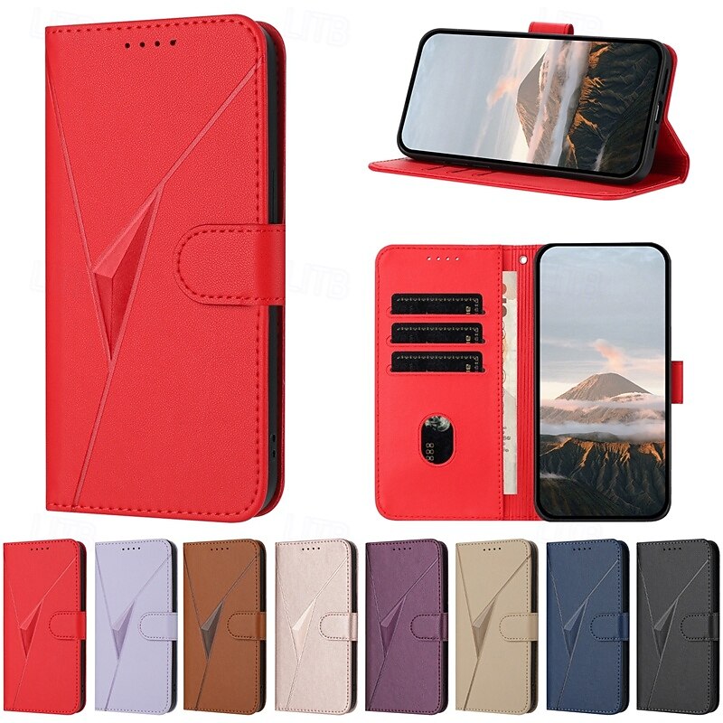 Phone Case For Pixel 9 Pro Pixel 9 Pro XL Pixel 8 Pro Pixel 8 Pixel 9 Pixel 7 Pixel 7 Pro Pixel 6 Pixel 6 Pro Flip Cover with Stand Holder with Wrist Strap Card Slot Retro TPU PU Leather2