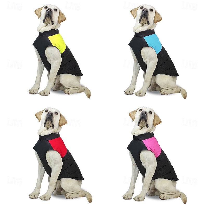 Dog Coat Jacket Parka Jacket with Harness Reflective Warm Water-Resistant Dog Clothing for Small Medium Large2