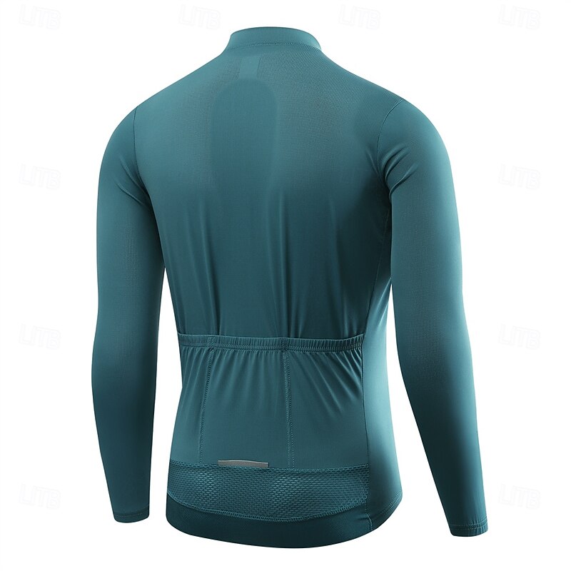 WOSAWE Summer Men's Bicycle Cycling Long Sleeve Top Quick Dry Breathable Moisture Transferring Sweat Transferring Sports Top Cycling Jersey BT2864