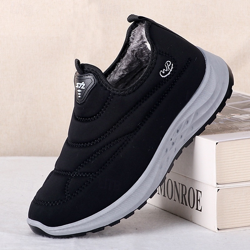 Men's Waterproof Slip-On Winter Shoes with Plush Lining and Anti-Slip Sole – Warm Outdoor Walking Sneakers2