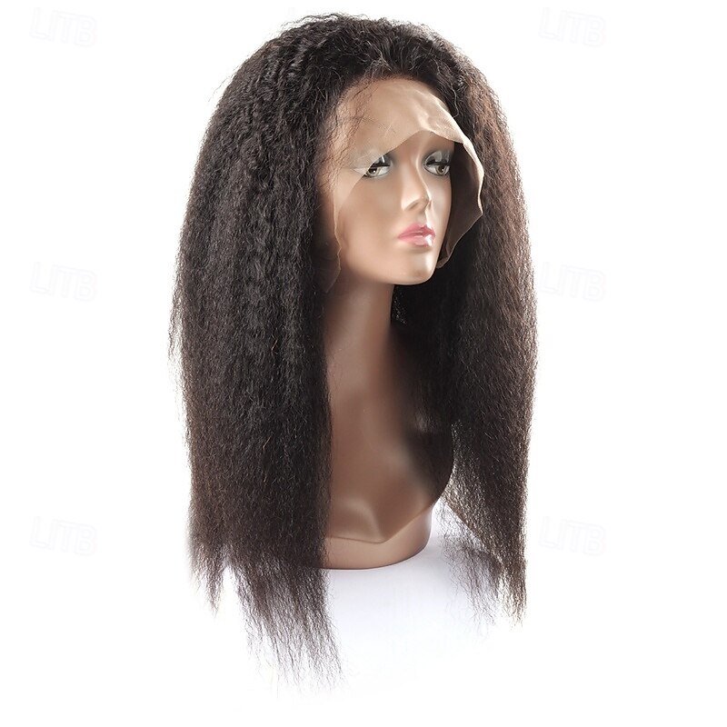 Ishow Human Hair 13x4 Lace Front Wig Yaki Straight Natural Wig 150% Density4