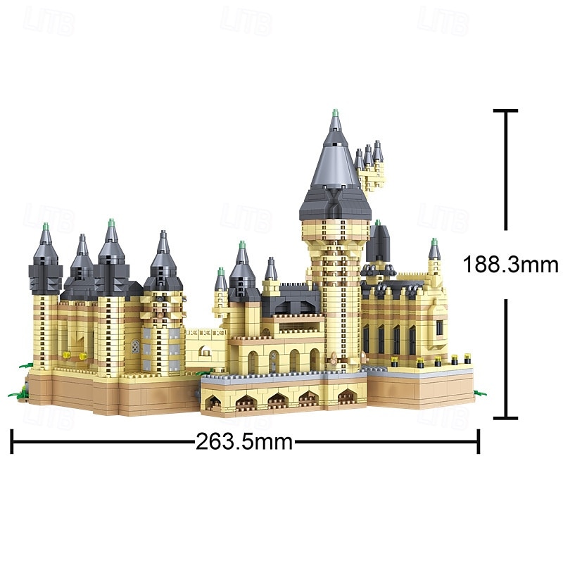 2800PCS Micro Mini Blocks Magic Castle Building Blocks ToysCreative Ideals Hog Tower Building Sets Best Choice for 14 Boys Girls or Adults2