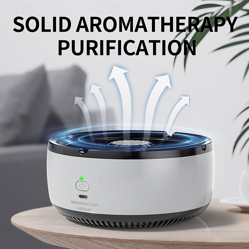 2 in 1 Air Purifier Multifunctional Smokeless Ashtray USB Rechargeable Ash Tray Electronic Ashtray with Filter Multifunctional Smokeless Ashtray2
