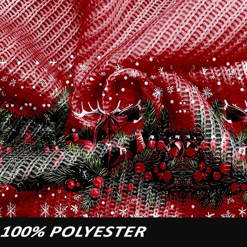 Men's Ugly Christmas Sweater Pullover Sweater Jumper Knitwear Ribbed Knit Regular Tops Knitted Crew Neck Party Evening Wear Clothing Apparel Drop Shoulder Fall & Winter Yellow Red S M L3