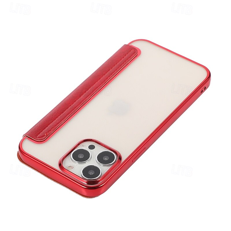 Phone Case For iPhone 17 Pro Max 17 Air 16 15 14 Pro Max Plus 13 12 11 Pro Max Mini Flip Cover with Stand Holder Card Slot Shockproof Retro Plating PU Leather4