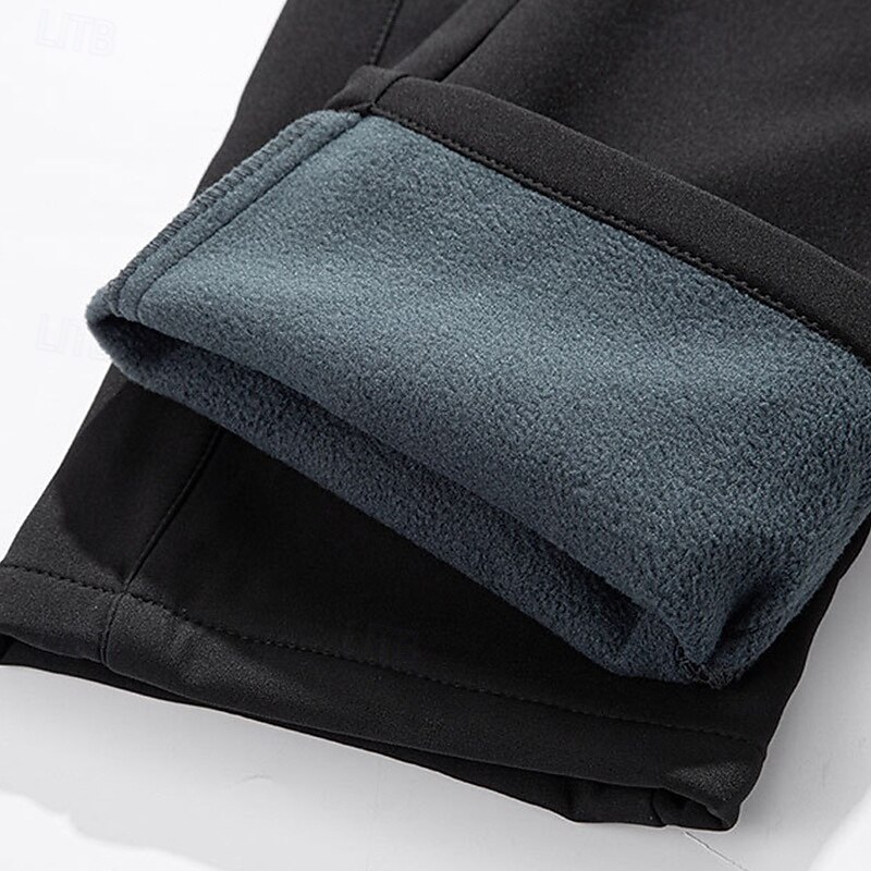 Men's Cargo Pants Fleece Pants Softshell Pants Combat Trousers Snow Pants Pocket Elastic Waist Reflective Strip Plain Waterproof Wearable Full Length Sports Outdoor Daily Classic Style Casual / Sporty3