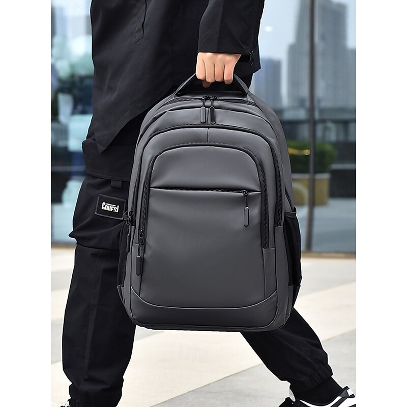 Men's Waterproof Business Laptop Backpack – Sleek Multi-Compartment Bag with USB Charging Port for Work and Travel3