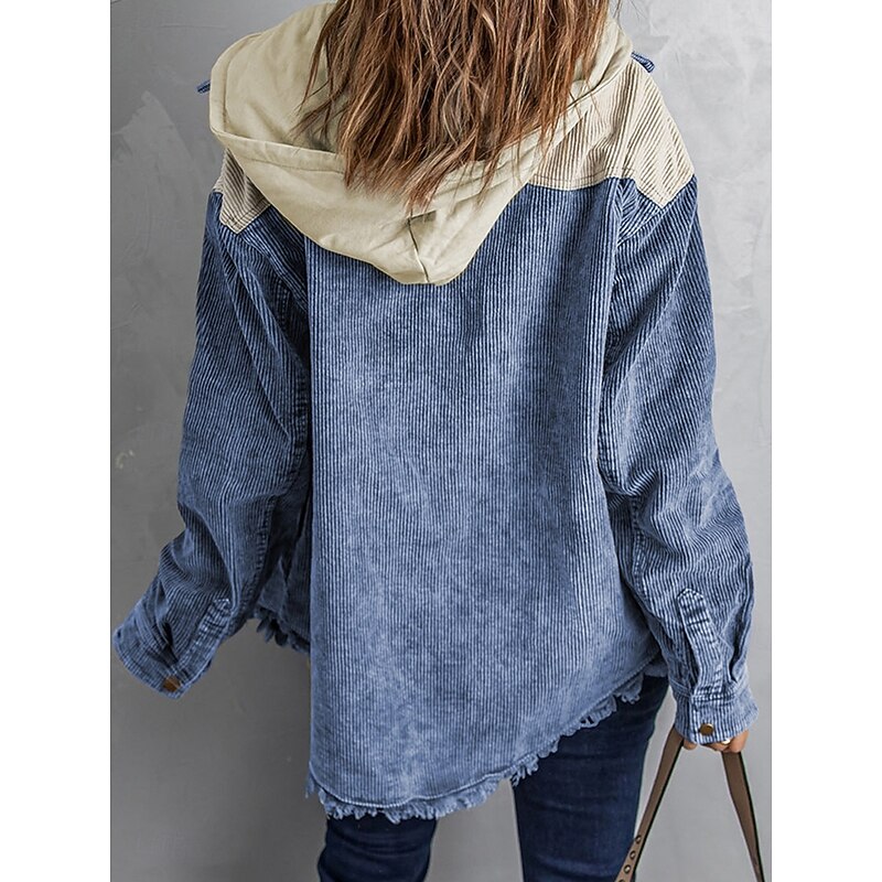 Women's Casual Jacket Outdoor Street Daily Wear Fall Winter Regular Coat Regular Fit Thermal Warm Breathable Stylish Casual Jacket Long Sleeve Solid Color with Pockets Pink Blue Green2