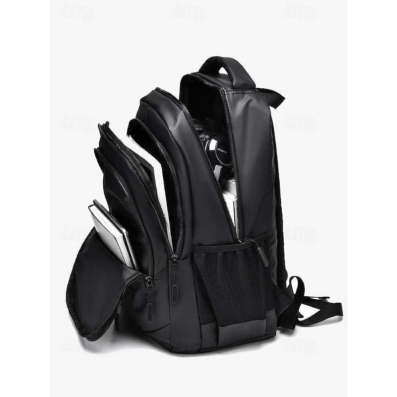 Men's Waterproof Business Laptop Backpack – Sleek Multi-Compartment Bag with USB Charging Port for Work and Travel