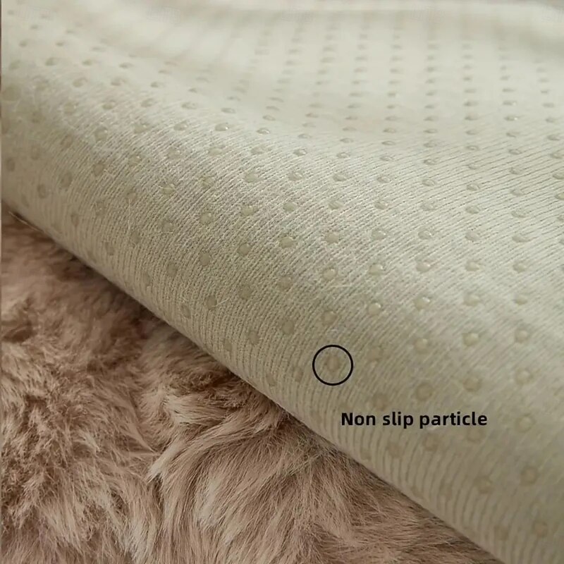 Soft Plush Sofa Cover Recliner Covers Thick Shaggy Fuzzy Sectional Couch Cover 4 Pcs Set,Non-Slip Sofa Slipcover Furniture Protector for Kids, Pets4