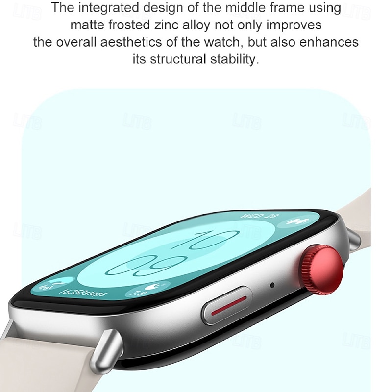 696 P93 Smart Watch 1.393 inch Smart Band Fitness Bracelet Bluetooth Pedometer Call Reminder Sleep Tracker Compatible with Android iOS Women Men Hands-Free Calls Message Reminder IPX-0 38mm Watch Case4