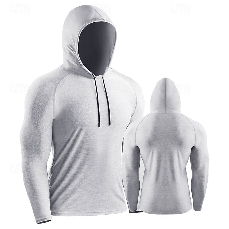 Men's Running T-Shirt Long Sleeve Tee Tshirt Casual Athleisure Fall Solid Colored Quick Dry Breathable Gym Workout Walking Jogging Sportswear Activewear Red Dark Navy Sage2